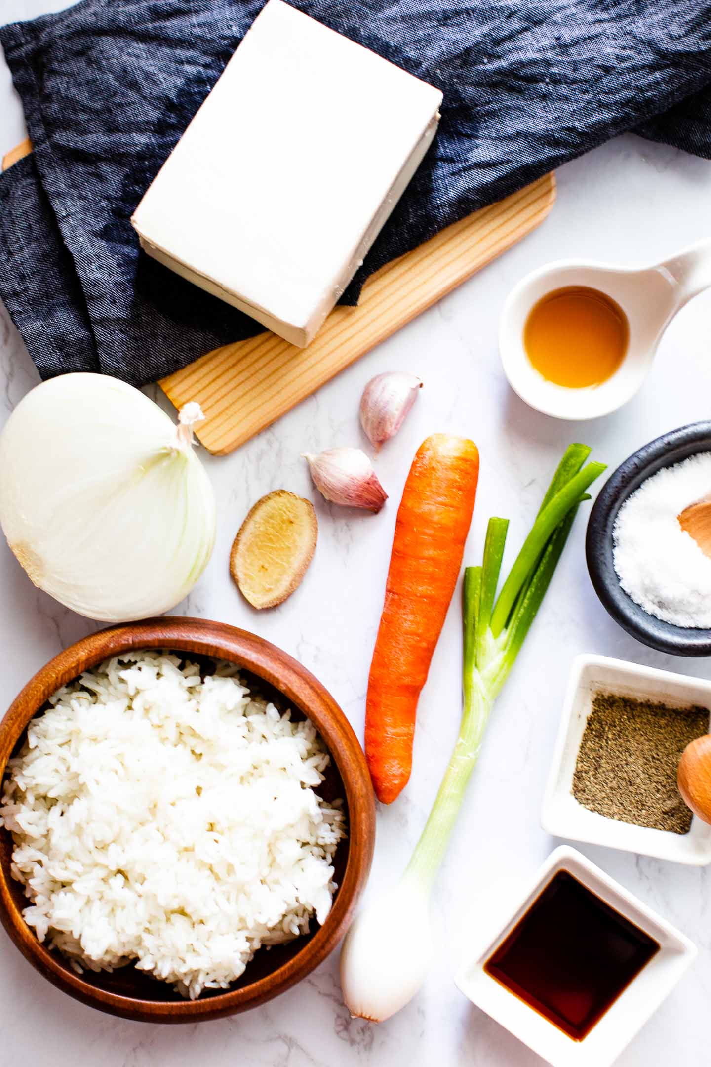 Tofu Fried Rice Vegan Ingredients